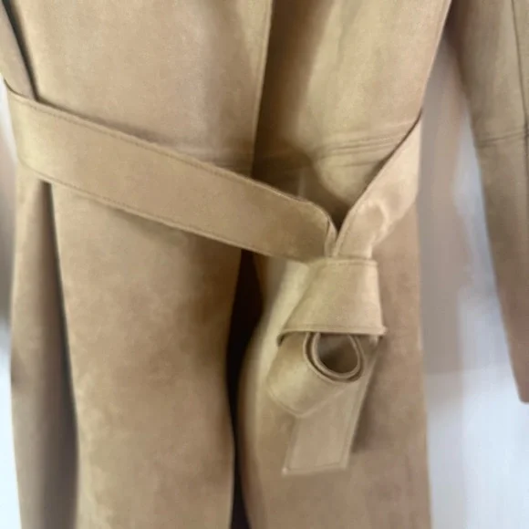 NWT H&M Classic Brown Trench Coat - Picture 6 of 9